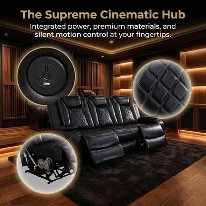 2-Piece Leather Power Recliner Sofa Set - Image 6