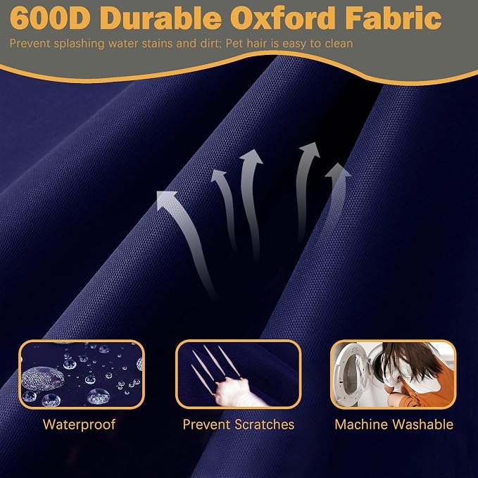 Sqodok Patio Cushion Cover 22x20 inch, Outdoor Seat Cushion Slip Cover - Image 3