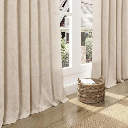 Grey Flax Curtains 63 Inch Length - Image 5