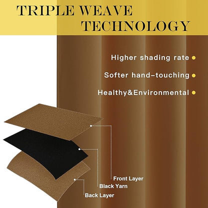 NICETOWN 66 Inch Long Blackout Curtains - Image 3