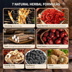 Ginseng Five Treasures Tea Kidney Tea, Traditional Chinese Herbal Tea, Natural Organic Kidney Cleanse Detox Tea for Women & Men, 7 Precious Ingredients Formula(1 Pack/25 Bags)