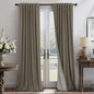 Brown Room Darkening Curtains 96 Inch Long by Pitalk