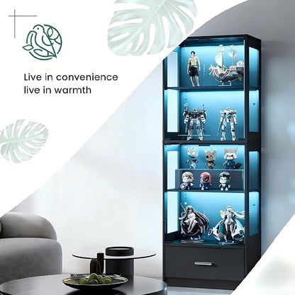 Lamtor Display Cabinet with Glass Doors - Image 8