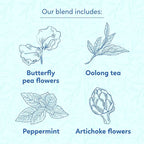 Indochine Blends, 50 Tea Bags, Hibiscus Tea Bags for High Blood Pressure, Herbal Tea Bags, Caffeine-Free, No Sugar, Vegan, Supports Heart Health and Relaxation, Loose Hibiscus Flowers, All Natural Hibiscus Flowers Ingredients (50 Pyramid Bags, Cooling ...