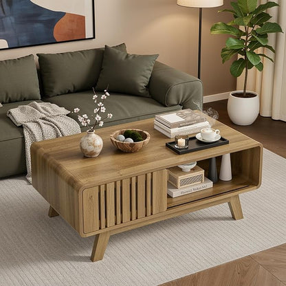 ONBRILL Coffee Table, Mid Century Modern Table - Image 7