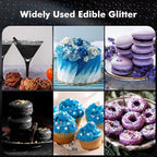 Edible Glitter for Drinks, 3 Colors Luster Dust Edible Set, 5g Food Grade Drink Glitter for Cakes Cookies Drinks Chocolate Decoration