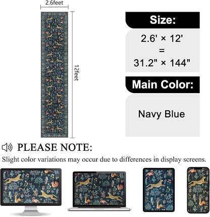 DUKINO 2.6x12 Hallway Runner Rug, Washable Animal Rug Non Slip, Stain Resistant - Image 2