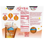 Joyba Reduced Sugar Peach Mango Black Tea Bubble Tea, 4 Pack, 12 fl. oz. Cups