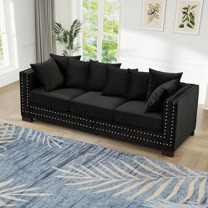 84.5"W Mid Century Modern Couch - Image 9