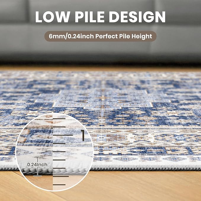 2x6 Runner Rug Non Slip, Washable Hallway Runner Rug, Nursery Room, Soft Runner - Image 7