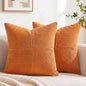 Fancy Homi 2 Packs Burnt Orange Big Decorative Throw Pillow Covers 24x24 Inch by Fancy+Homi