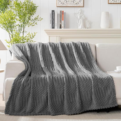 90x90 Inch Grey Queen Large Blanket - Image 6