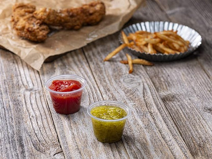 {2.5 oz,200 Cups} Clear Diposable Plastic Portion Cups No Lids, Small Mini Containers For Portion Controll, Jello Shots, Meal Prep, Sauce Cups, Slime, Crafts, Disposable Souffle Cups & Much more