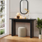 AVZEAR Mid Century Narrow Entryway Console Table, 43.3" Fluted Wood Couch Table by AVZEAR