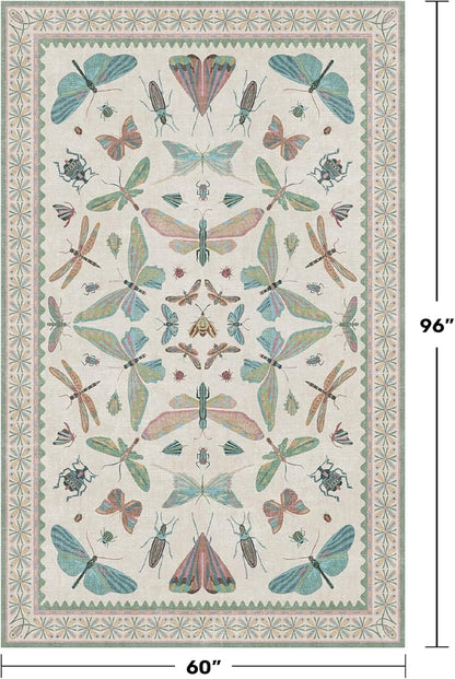 Green and Blue Nursery Rug 5x8 - Image 2