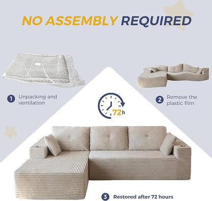 MAXYOYO 104" Modular Sectional Couch - Image 6