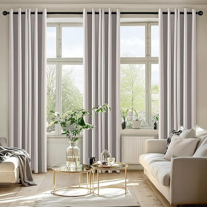 MIULEE Blackout Curtains for Bedroom 2 Panels 40 x 72 Inch Long Cobblestone | - Image 6