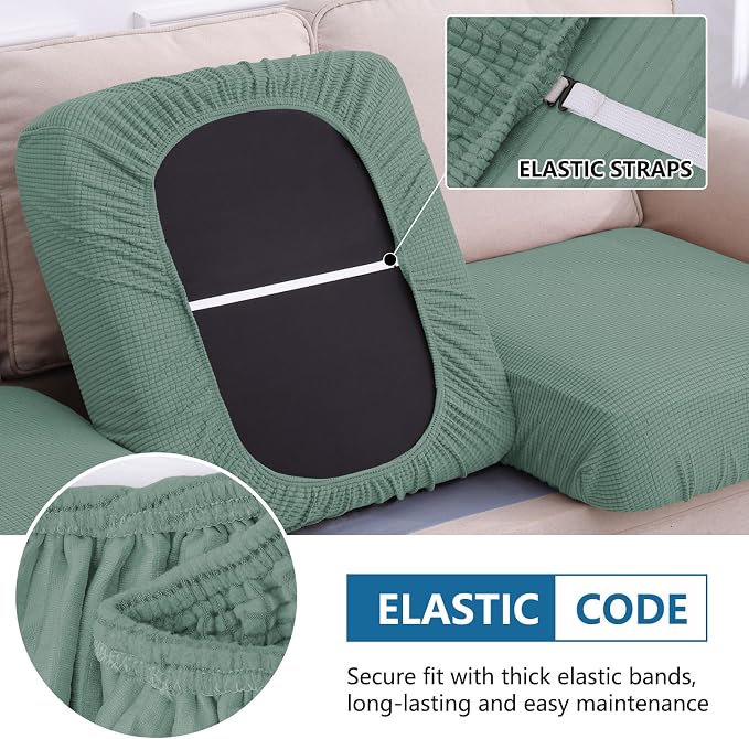 Waterproof Sectional Couch Covers, Non Slip Sofa Cushion Covers | L Shape - Image 4