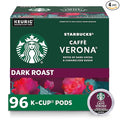 Starbucks K-Cup Coffee Pods, Dark Roast Coffee, Caffè Verona for Keurig Brewers, 100% Arabica, 4 boxes (96 pods total)