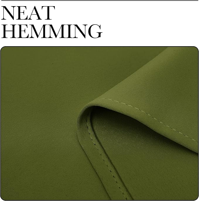 NICETOWN Olive Green Blackout Curtains 86 inches Length - Image 6