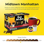 Chock full o’Nuts Midtown Manhattan Keurig K-Cup Pods for Keurig Brewers – Premium Arabica, Medium Roast – Single Serve – 1 Pack of 12 K-Cup Pods