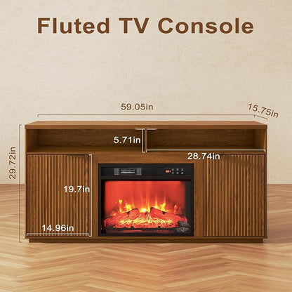 4-Piece Fluted Living Room Set Includes 31.5" Fluted Lift Top Coffee Table - Image 3
