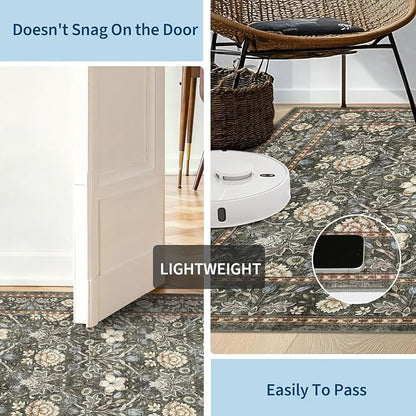 GarveeHome Washable Runner Rug 2x6, Non Slip Floral Kitchen Runner - Image 5