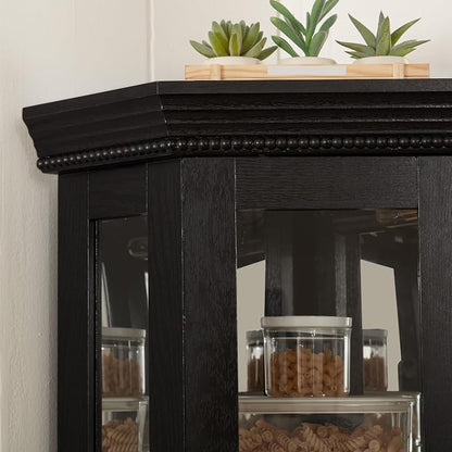Glass Corner Display Cabinet - Image 4