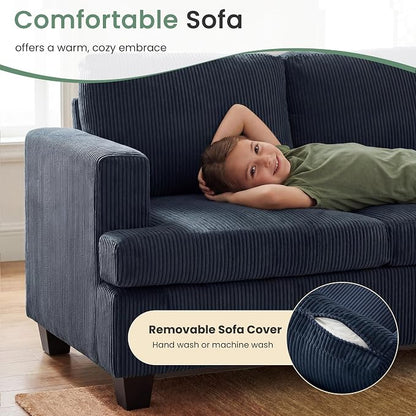 YOUDENOVA 2 Piece Set Comfy Sofa Couch, 3-Seater Sofa * 2 - Image 4