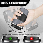 Insulated Coffee Tumblers with Flip Lid 12oz / 17oz, Stainless Steel Travel Coffee Mug Leak Proof, Vacuum Insulated Coffee Mug Reusable Cup, Keeps Cold and Hot for Coffee Tea