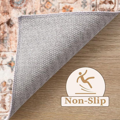 SERISSA 8x10 Washable Non Slip Boho Area Rug - Image 3