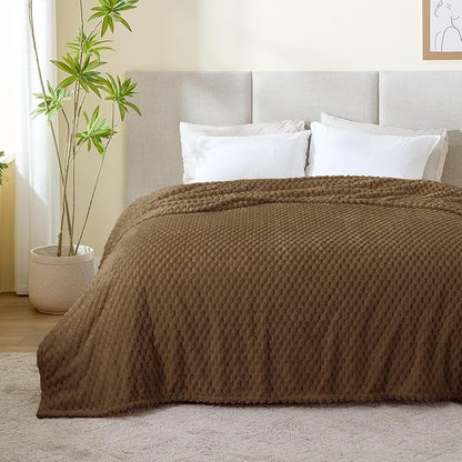 BEDELITE Brown Twin Blanket for Couch, Soft Cozy Gifts for Women, 60 * 80 | 3D - Image 9