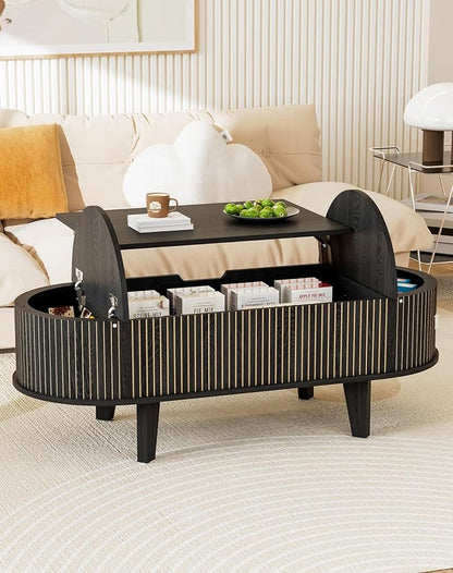 Oval Lift Top Coffee Table - Image 2