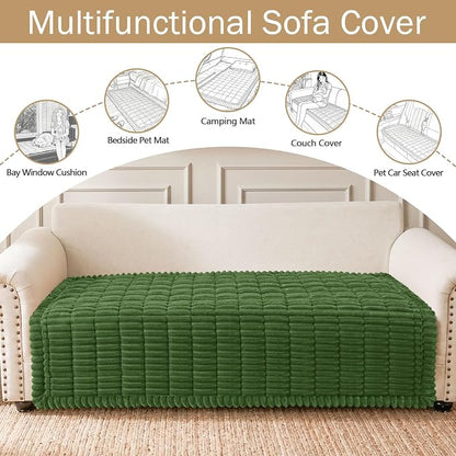 Couch Cover for Dogs, Washable Non Slip Plush Flannel Sofa Protector | Thick - Image 3