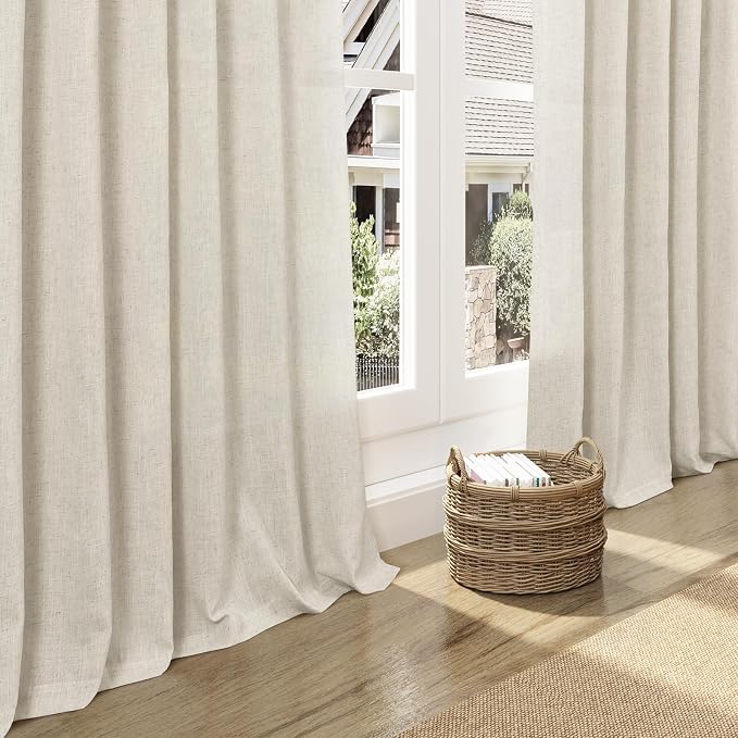 Vanilla Linen Curtains 96 Inches Long - Image 5