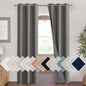 NICETOWN Grizzle Gray Vintage Linen 100% Blackout Curtains by NICETOWN