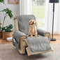 Gray Recliner Chair Covers, Quilted Décor Water-Repellent Medium Lazy Boy Chair by Pamhaven