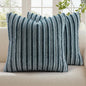 decorUhome Fall Faux Fur Throw Pillow Covers 18x18 Set of 2 Blue Grey | by decorUhome