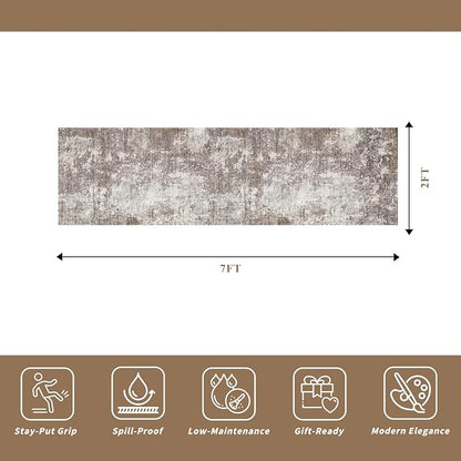 2x7 Washable Kitchen Runner Rug – Non-Slip Soft Carpet - Image 2