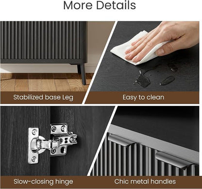 Fatmok Fluted Buffet Cabinet - Image 5