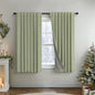 Light Sage Green Short Blackout Curtains by Pitalk