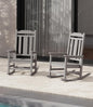 SERWALL Oversized Rocking Chair Set of 2 Outdoor, HDPE Outdoor Rocking Chair by SERWALL