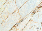 Rogue River Tactical White Brown Marbled Stone Pattern Textured Marble Art Kitchen Glass Cutting Board Modern Decorative Gift Abstract Wavy Contrast Design