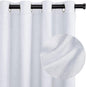 100% Blackout Linen Textured Short Small Curtains by 100BlackoutShield