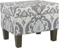 Homepop Home Decor |K7646-A750 | Upholstered Modern Rectangular Storage Ottoman by HomePop