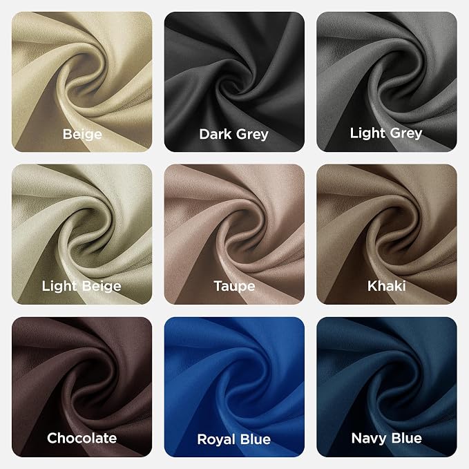 Joydeco Blackout Curtains 95 Inch Length 2 Panels Set, Thermal Insulated Long - Image 9