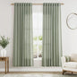 Desert Sage Linen Curtains 72 Inch Length by Nanspring