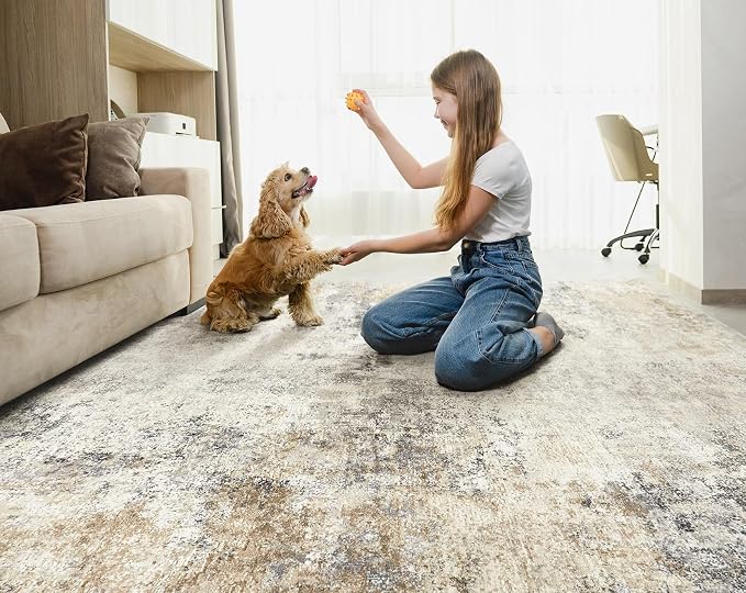 UERMEI 9x12 Area Rug Living Room Rugs - Image 8