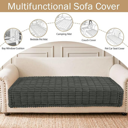 Couch Cover for Dogs, Washable Non Slip Plush Flannel Sofa Protector | Thick - Image 3
