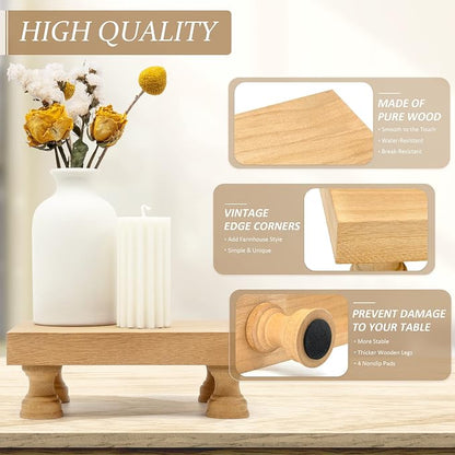 EOSAHR Modern Farmhouse Wood Riser - Image 5